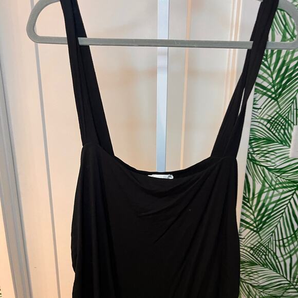 Good American Black Plus Size Ruched Maxi Dress Size 5XL - Picture 7 of 9